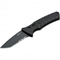 Автоматический складной нож Boker Strike Tanto All Black, сталь AUS-8, рукоять алюминий купить в Ростове-на-Дону