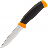 Нож с фиксированным лезвием Morakniv Companion Orange, сталь Sandvik 12C27, рукоять резина/пластик, оранжевый купить в Ростове-на-Дону