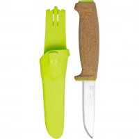 Нож с фиксированным лезвием Morakniv Floating Knife (S) Lime, сталь Sandvik 12C27, пробковая ручка купить в Ростове-на-Дону