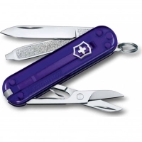 Нож Victorinox Classic SD Colors, Persian Indigo (0.6223.T29G) фиолетовый полупрозрачный, 7 функций 58мм купить в Ростове-на-Дону